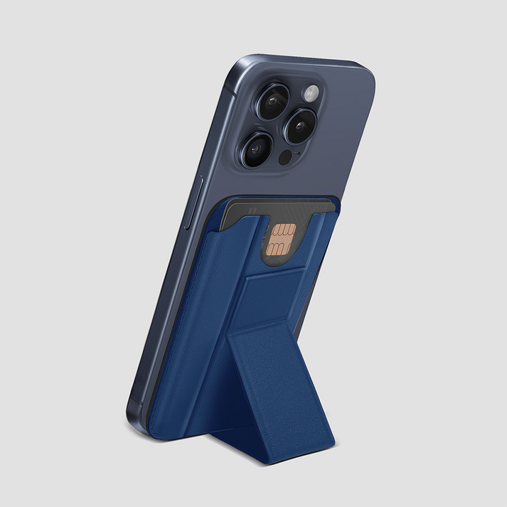 Gripp MagSafe Kartenhalter mit Ständer – Blau