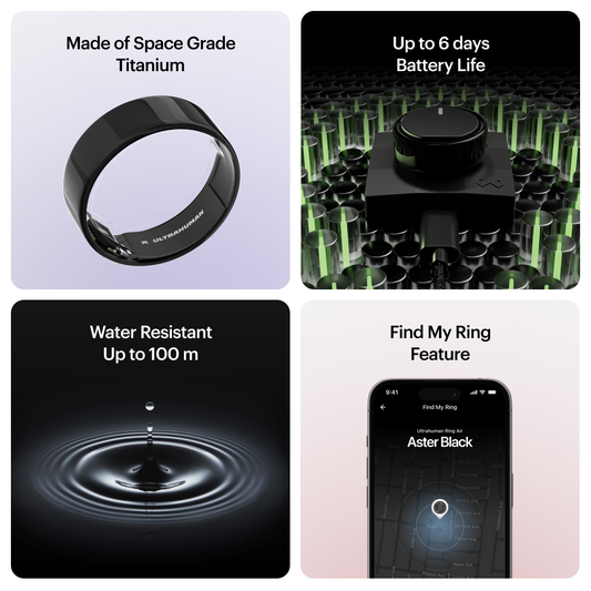 ULTRAHUMAN Ring AIR – Smarter Fitness-, Schlaf- und Aktivitätstracker für Herren/Damen
