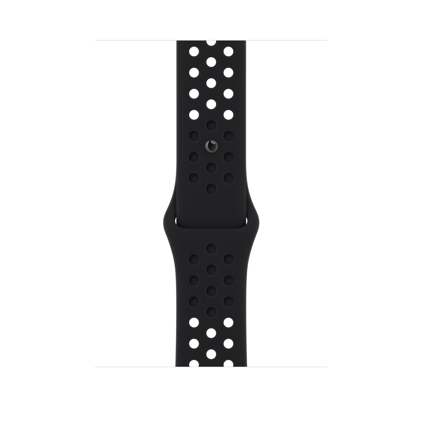 45mm Schwarzes/Schwarzes Nike Sportarmband