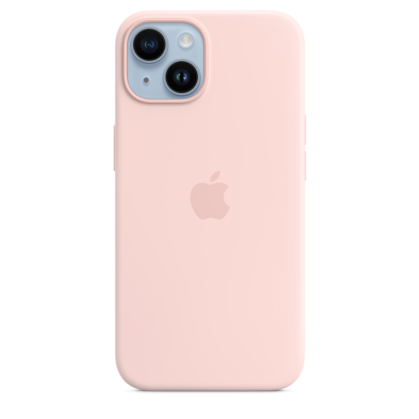 iPhone 14 Silikon Case mit MagSafe – Kreide-Rosa