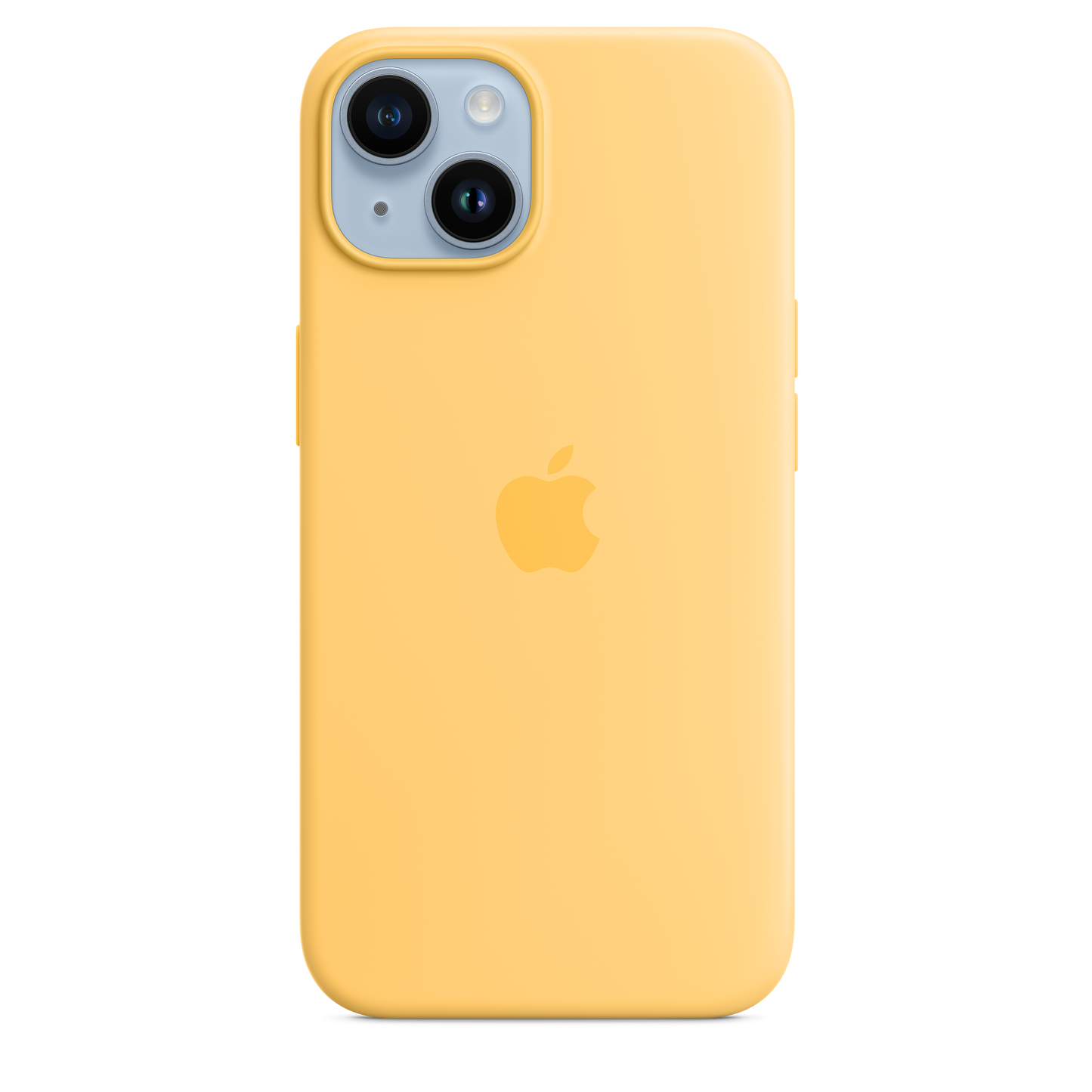 iPhone 14 Silikon Case mit MagSafe – Sonnengelb