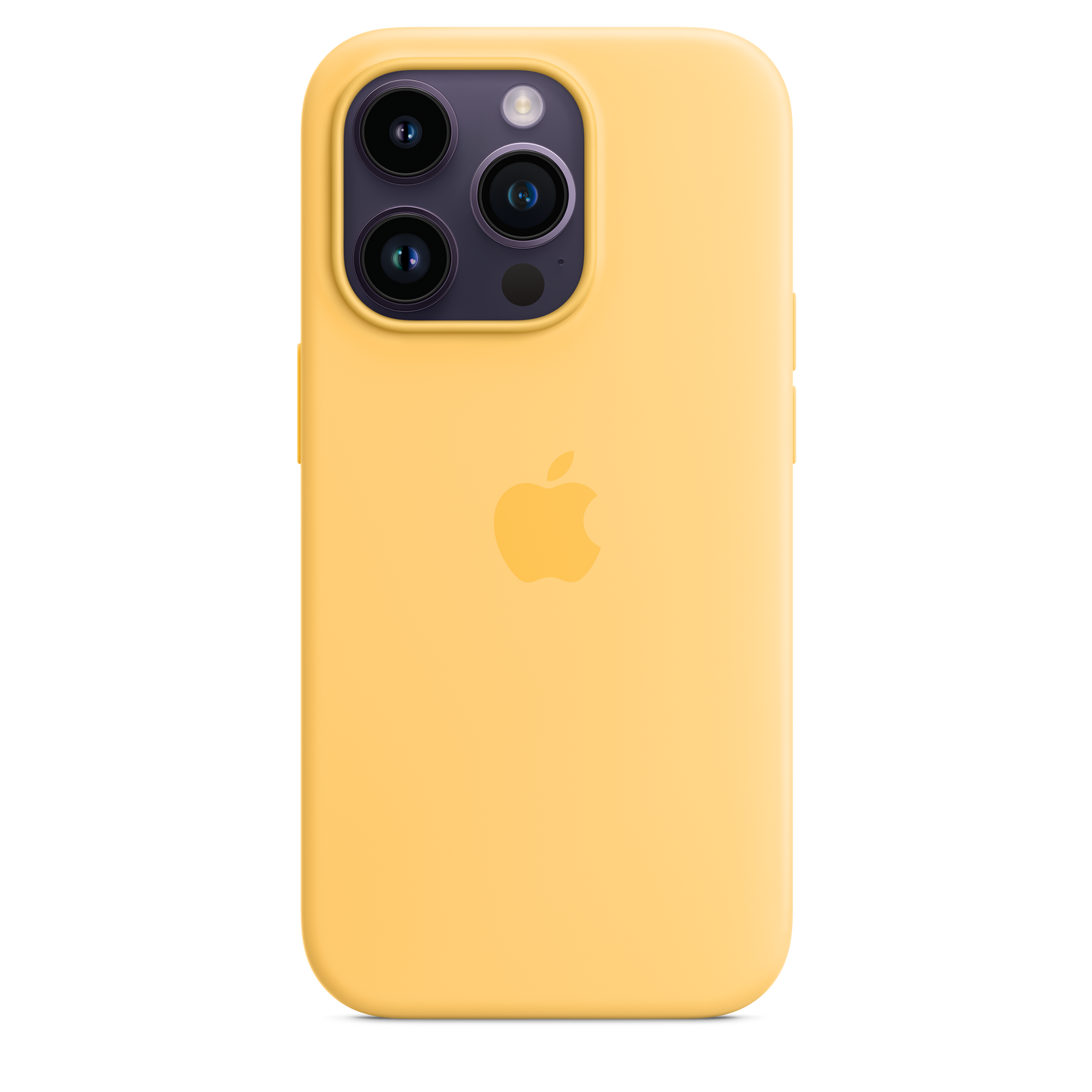 iPhone 14 Pro Silikon Case mit MagSafe – Sonnengelb
