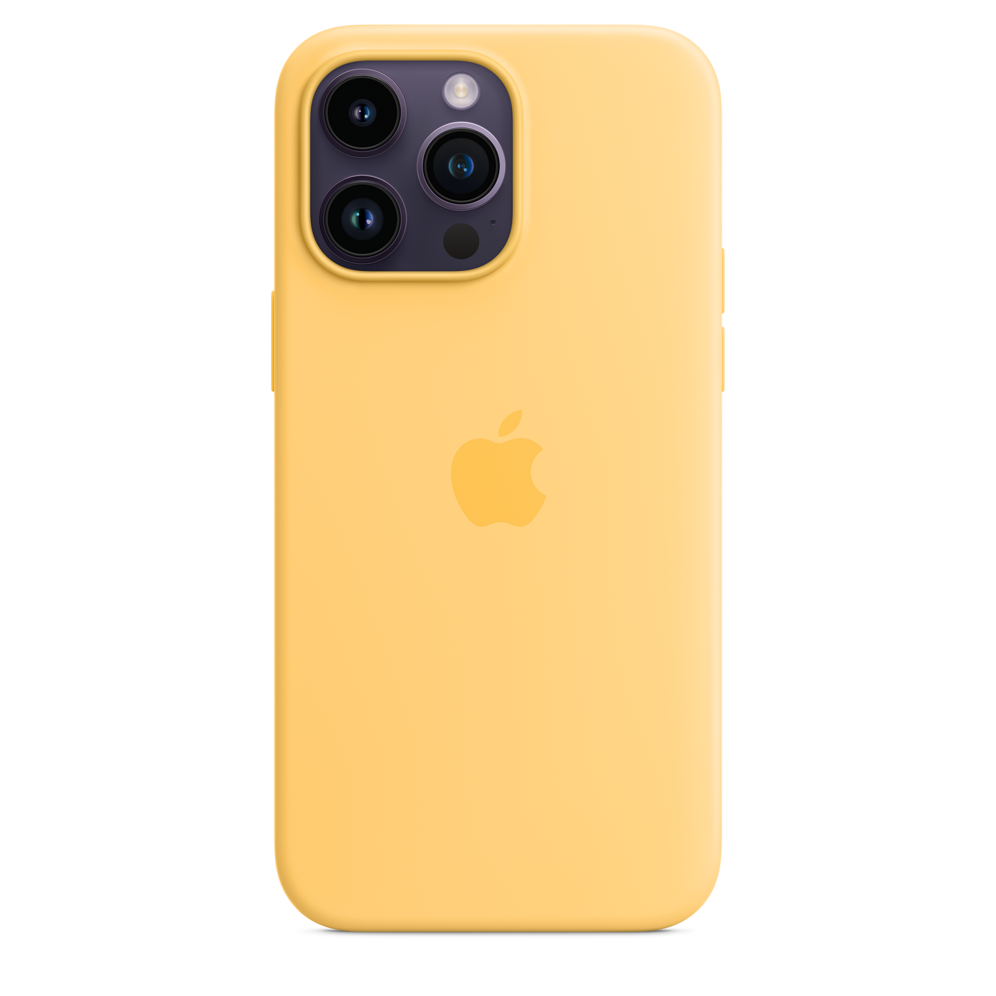 iPhone 14 Pro Max Silikon Case mit MagSafe – Sonnengelb