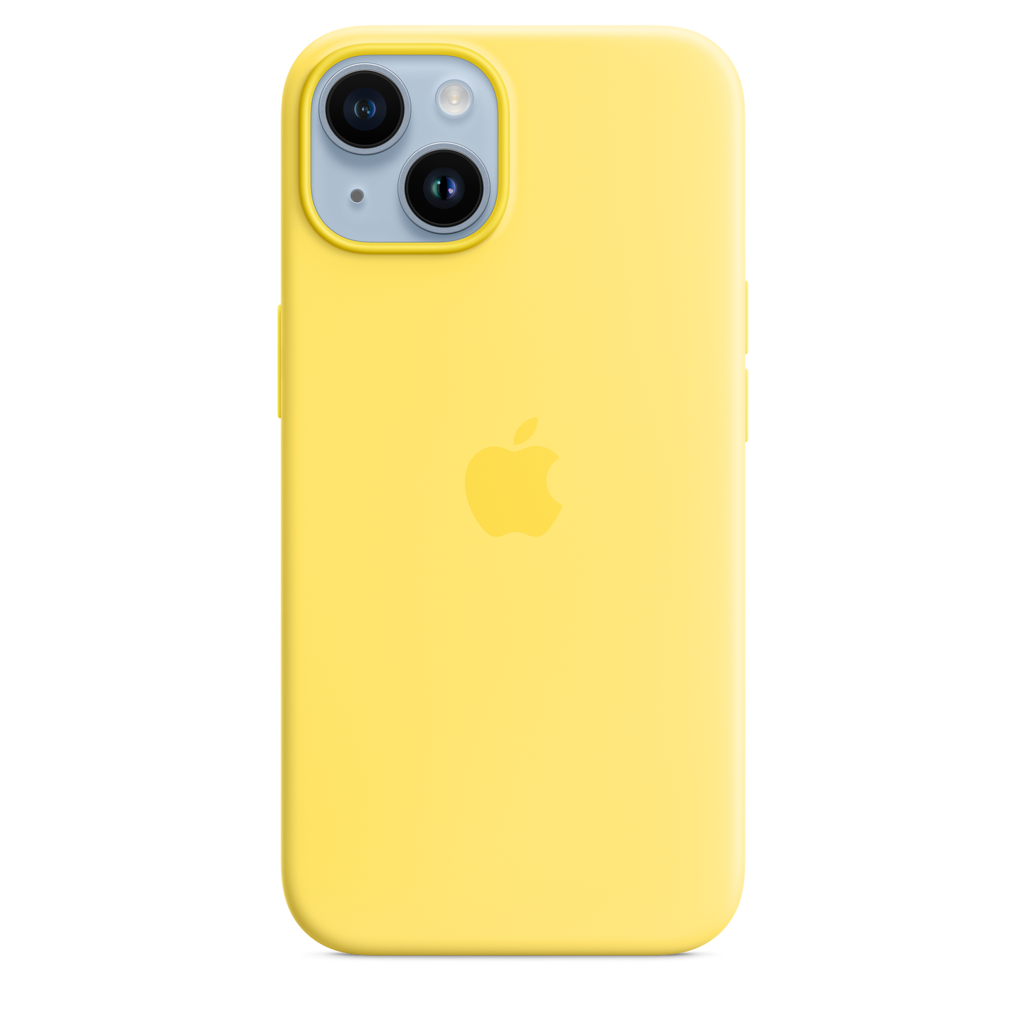 iPhone 14 Silikon Case mit MagSafe – Kanariengelb