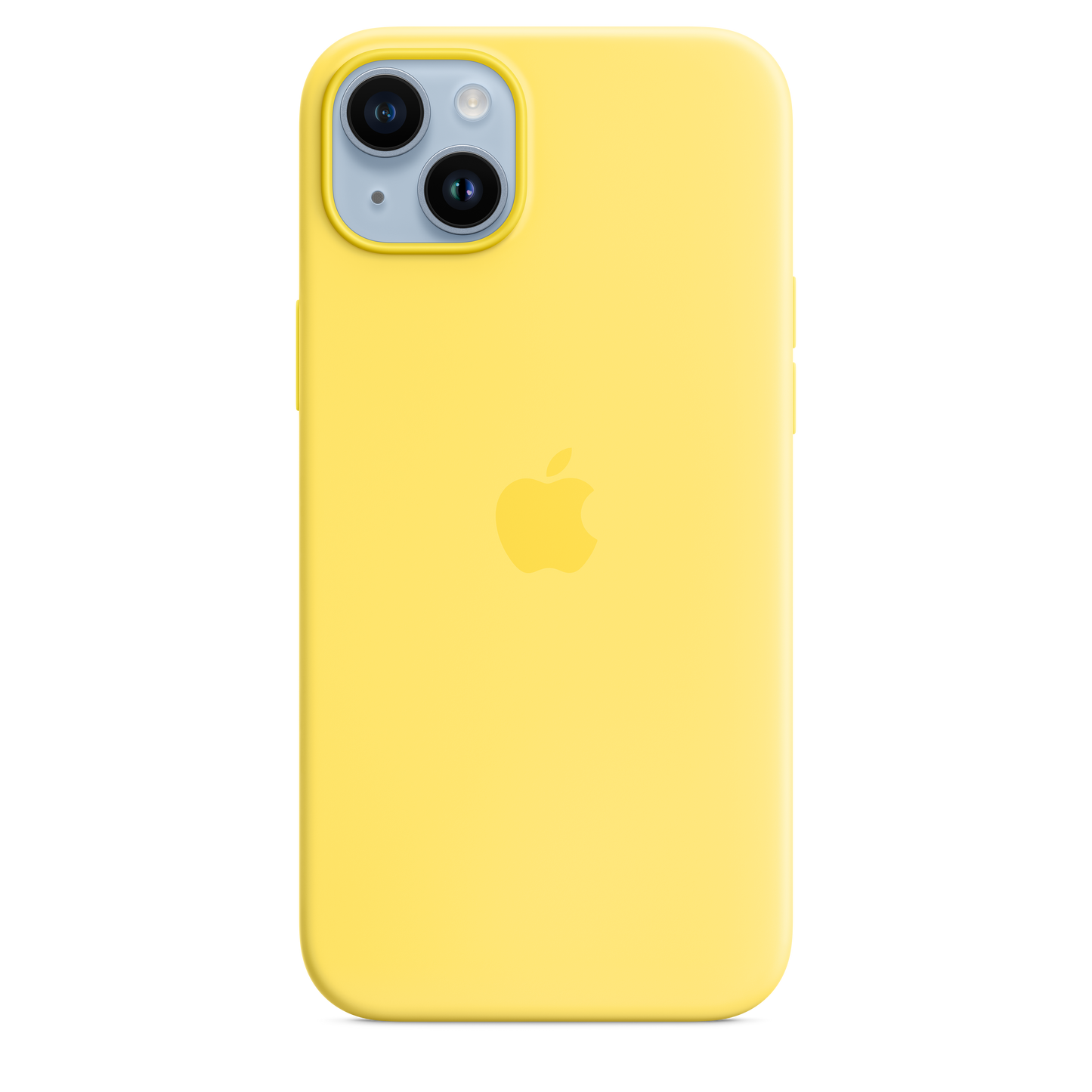 iPhone 14 Plus Silikon Case mit MagSafe – Kanariengelb