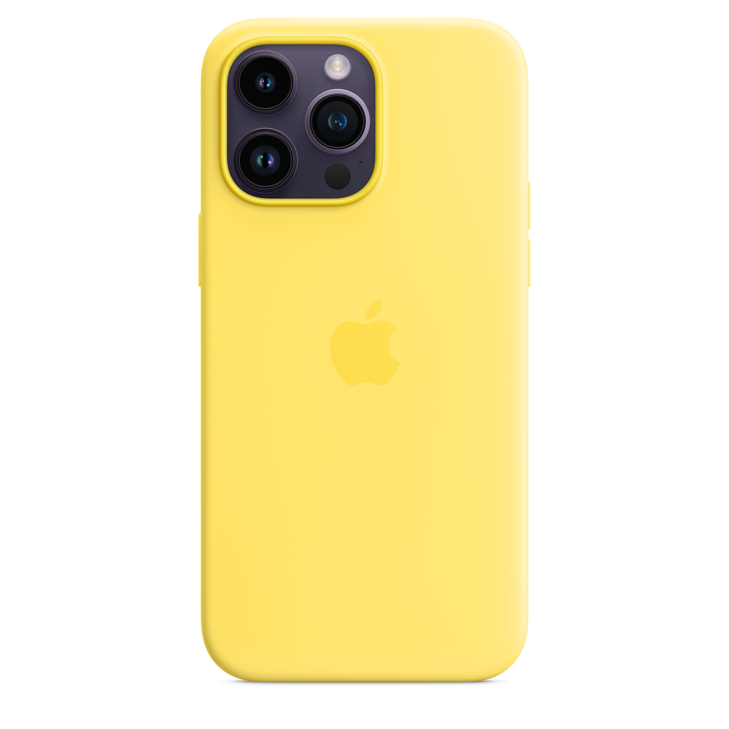 iPhone 14 Pro Max Silikon Case mit MagSafe – Kanariengelb