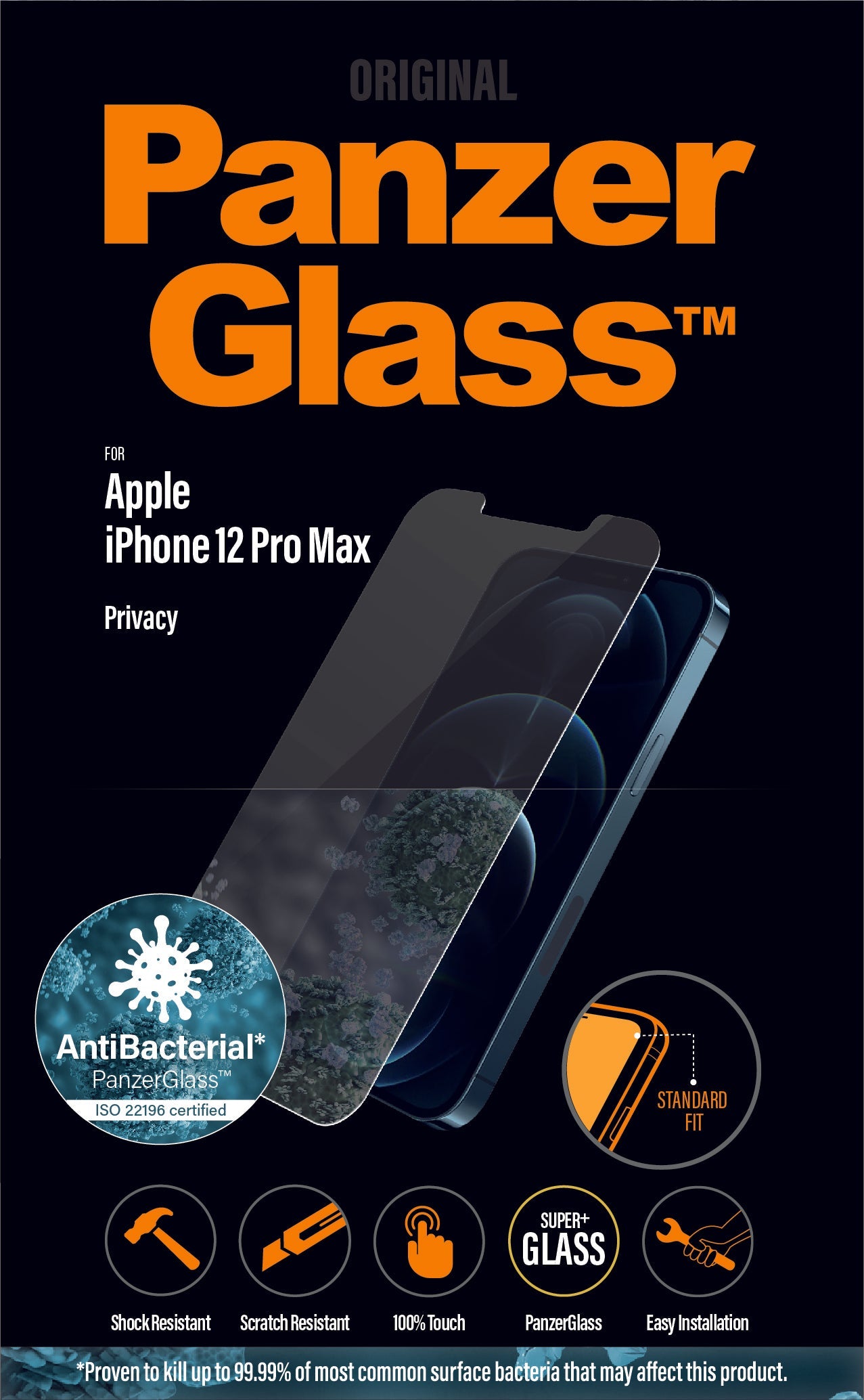 PanzerGlass für iPhone 12 Pro Max Privacy AB