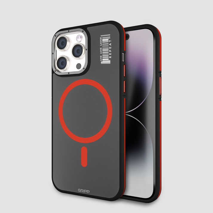 Gripp Raigor Magsafe Hülle für Apple iPhone 15 Pro (6.1) - Rot