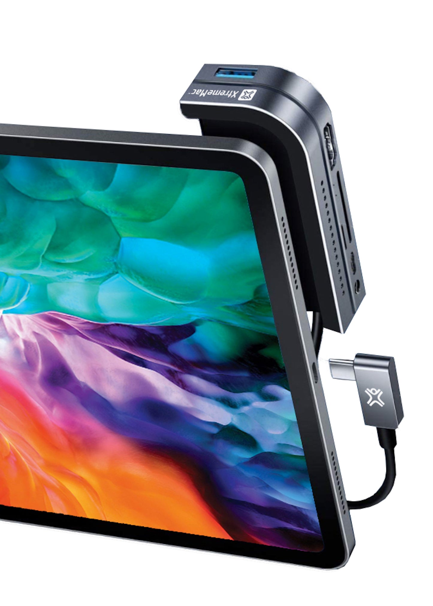 XtremeMac USB-C Hub iPad Pro & MacBook - 6 Anschlüsse - Space Grey