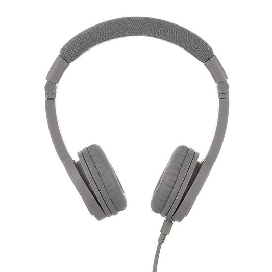 ONANOFF BuddyPhones Explore Plus faltbar mit Mikrofon, Grau Matt