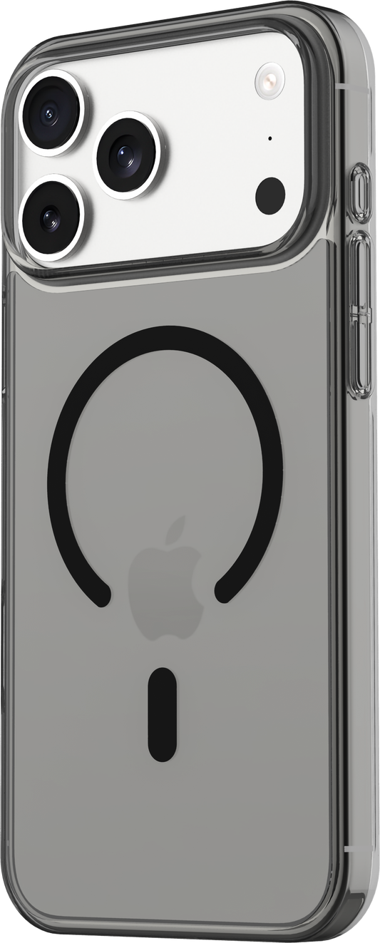 Tekne Crystal Hybrid Hülle für iPhone 17 Pro Max – Transparent Schwarz