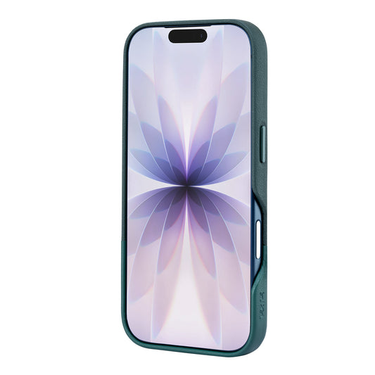 Tekne DualTone Vegane Lederhülle für iPhone 17 Pro – Grün
