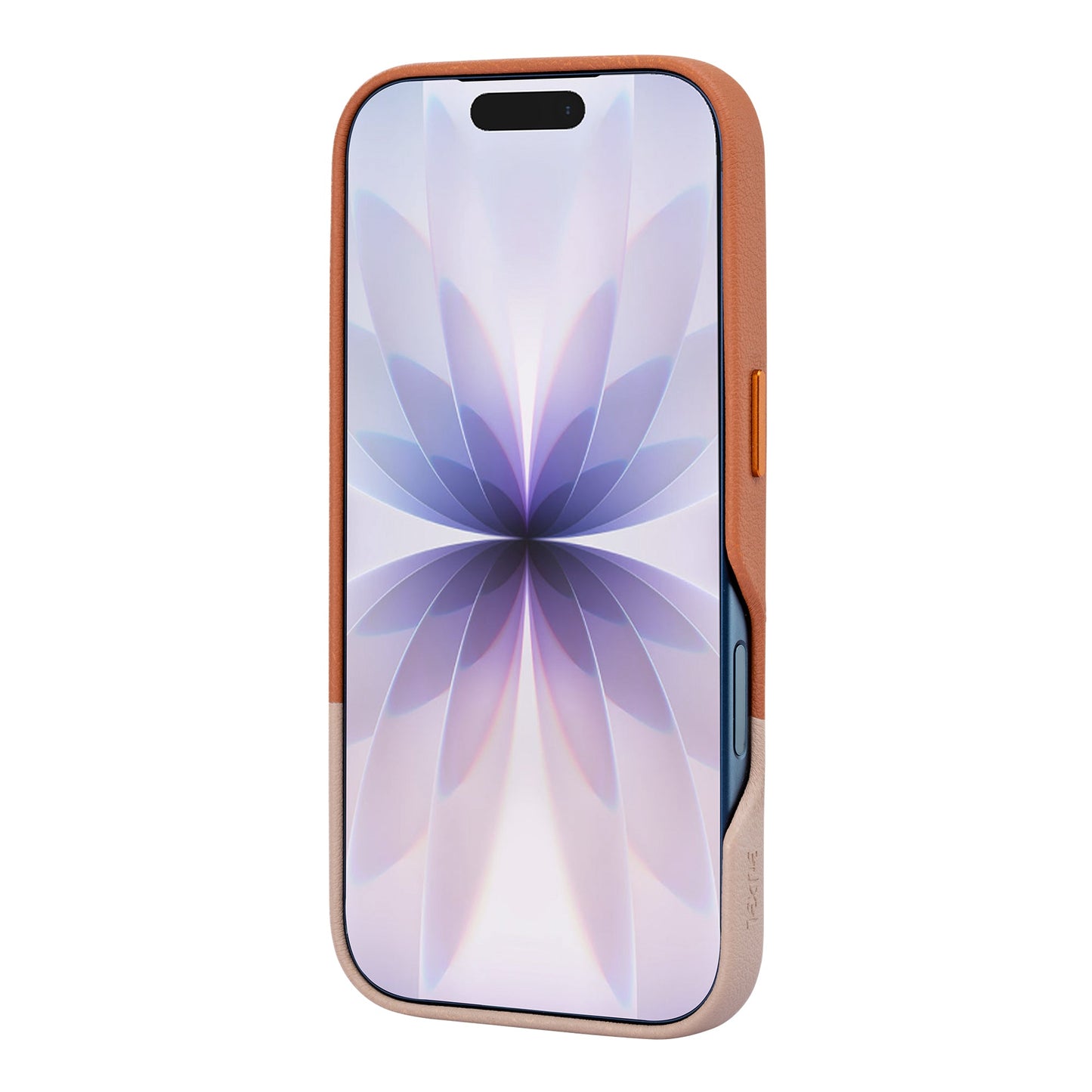 Tekne DualTone Veganlederhülle für iPhone 17 Pro - Braun