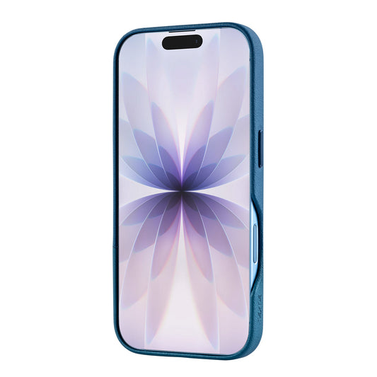 TEKNE DualTone Veganes Leder Case für iPhone 17 -Blau