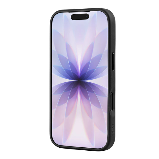 Tekne Hybrid Frost Matt mit Ständer Hülle für iPhone 17 Pro-Schwarz