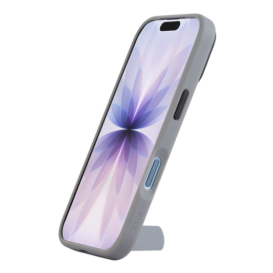 TEKNE Hybrid Frost Matte mit Ständer Hülle für iPhone 17-Grau