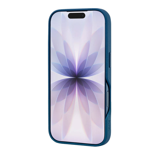 Tekne DualTone Vegane Lederhülle für iPhone 17 Pro – Blau