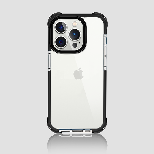 Gripp EVO Hülle für iPhone 14 Pro (6.1) – Blau/Schwarz (Transparente Rückseite)