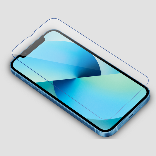 GRIPP Displayschutzfolie aus gehärtetem Glas 0,3 mm für Apple iPhone 13/13 PRO (6.1) - Transparent