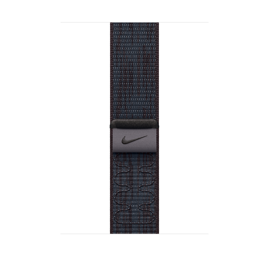 46 mm Schwarzes/Blaues Nike Sport Loop