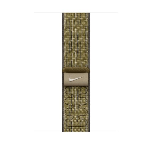 46 mm grünes/graues Nike Sport Loop