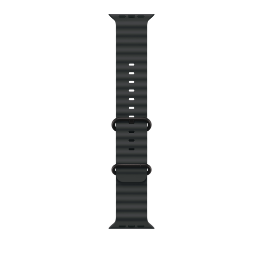 49mm schwarzes Ocean Armband – Schwarzes Titan-Finish