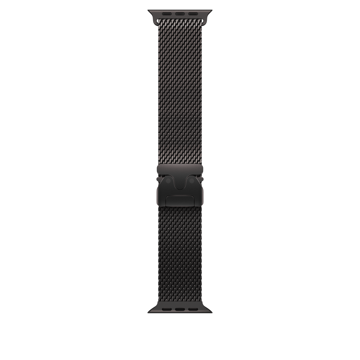 49mm Schwarzes Titangeflechtarmband – Klein