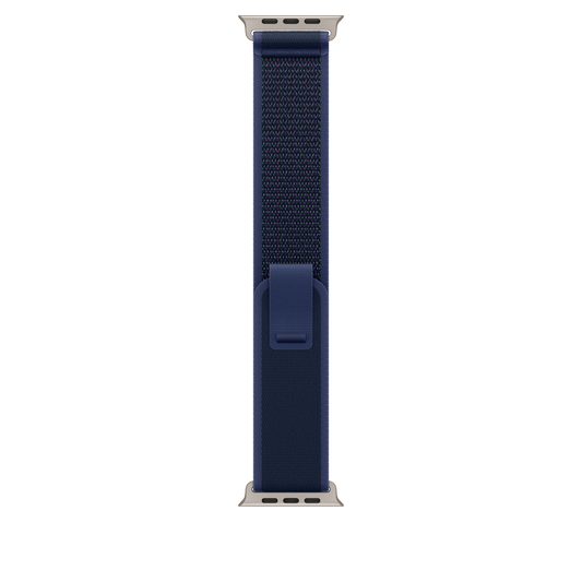 49mm Blue Trail Loop - S/M - Gehäuse aus naturbelassenem Titan