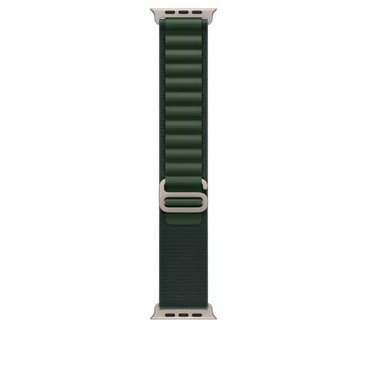 49mm Dunkelgrünes Alpine Loop – Medium – Natur-Titan-Finish