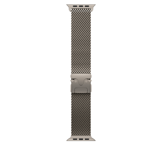 49mm Space Black Milanese Loop – Mittel