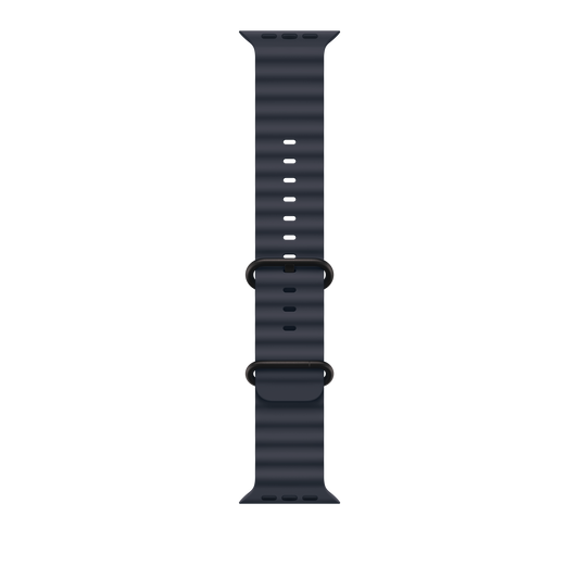49mm Ocean Band in Marineblau – Titanausführung in Schwarz