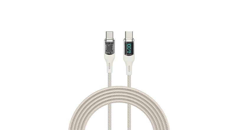TRANSPARENTES GEHÄUSE C ZU C PD 100W DIGITALKABEL