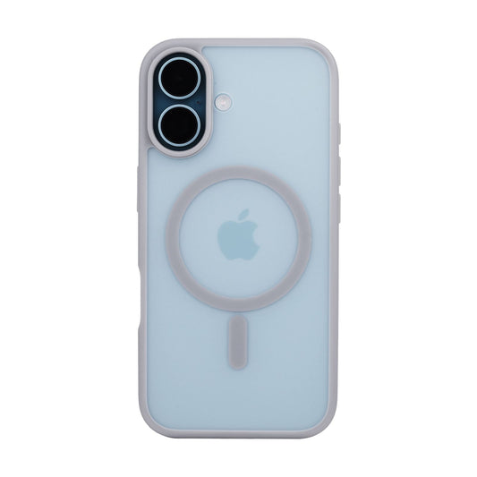 Tekne Matt MagSafe Case für iPhone 16 | Mattes Finish | MagSafe-kompatibel & Kratzfest – Grau