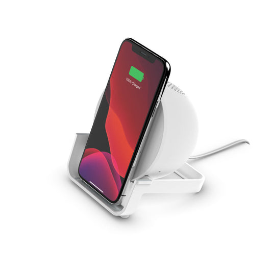 Belkin Kabelloses Ladegerät + Bluetooth-Lautsprecher – Weiß