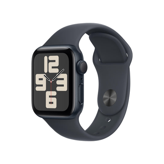 Apple Watch SE GPS 40mm Aluminiumgehäuse Mitternacht mit Sportarmband Mitternacht - M/L