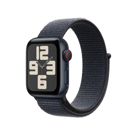 Apple Watch SE GPS + Cellular 40 mm Aluminiumgehäuse Mitternacht mit Sport Loop Tinte