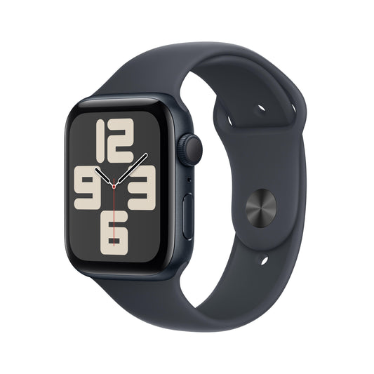 Apple Watch SE GPS 44mm Aluminiumgehäuse Mitternacht mit Sportarmband Mitternacht - S/M