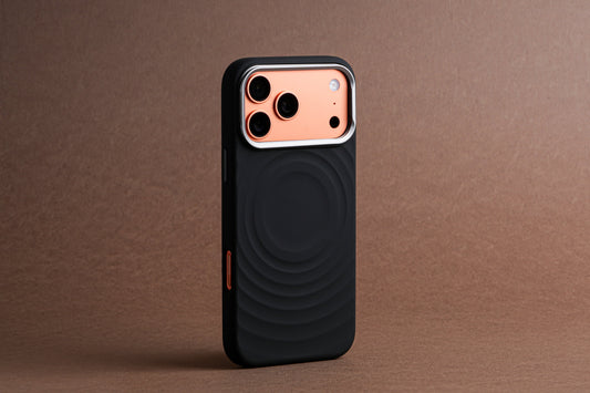 Tekne WaveStand Silikonhülle für iPhone 17 Pro Max – Schwarz