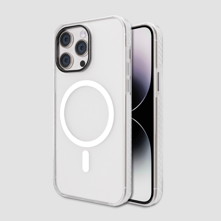 Gripp Combat MagSafe Hülle für Apple iPhone 15 Pro Max (6,7") - Transparent