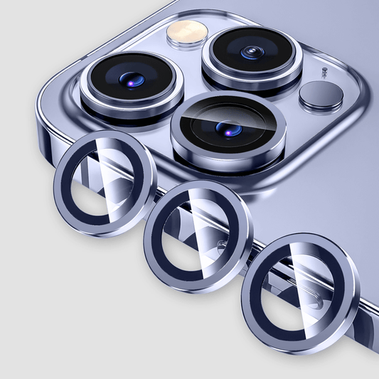 Gripp FOCAL Kameraobjektivschutz 3N1 (kompatibel mit Apple iPhone 15 Pro & iPhone 15 Pro Max) – Diamond Blue