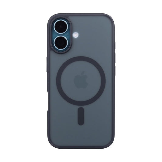Tekne Matt MagSafe Case für iPhone 16 | Matte Oberfläche | MagSafe-kompatibel & kratzfest – Schwarz