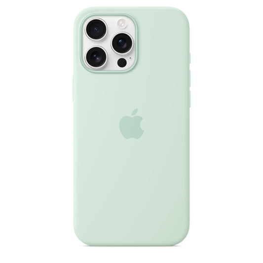iPhone 16 Pro Max Silikon Case mit MagSafe – Aquamarin