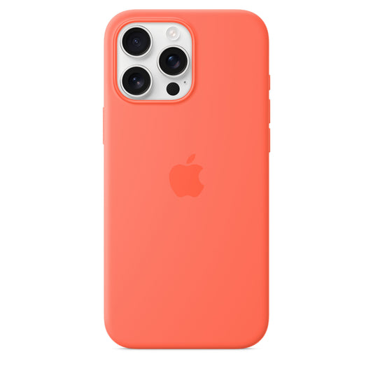 iPhone 16 Pro Max Silikon Case mit MagSafe – Mandarin