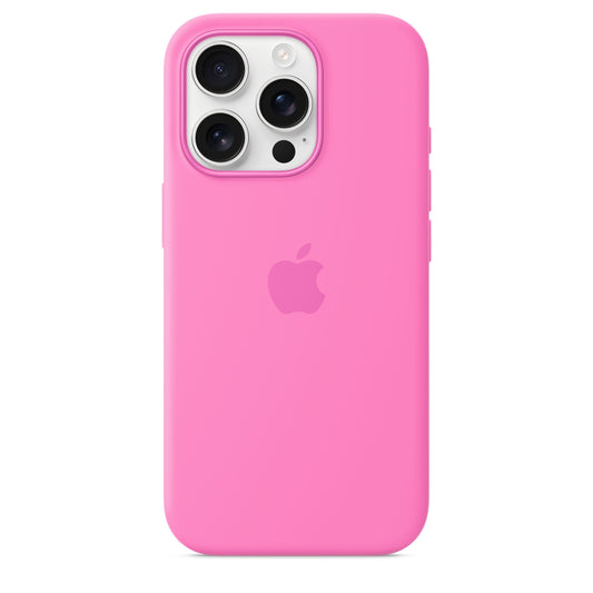 iPhone 16 Pro Silikon Case mit MagSafe – Pfingstrose