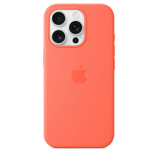 iPhone 16 Pro Silikon Case mit MagSafe – Tangerine