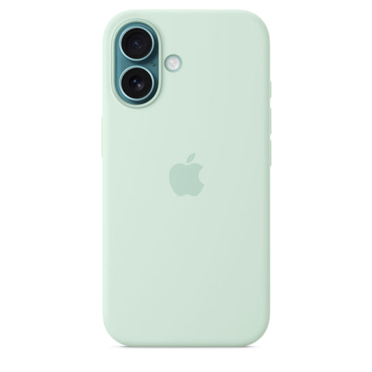 iPhone 16 Silikon Case mit MagSafe – Aquamarin