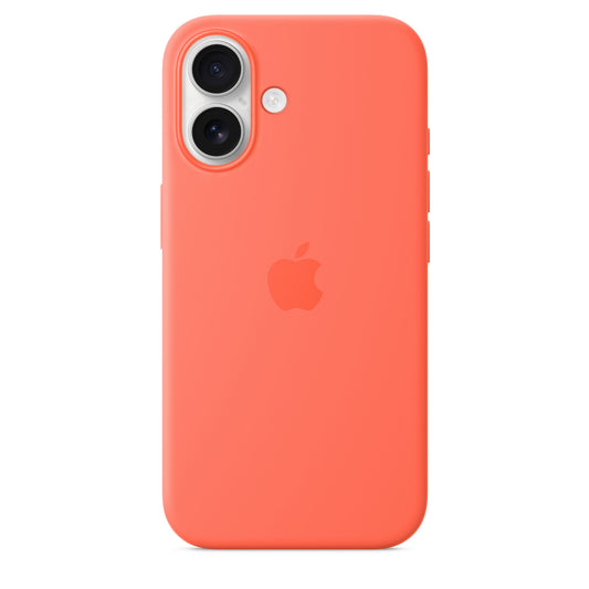 iPhone 16 Silikon Case mit MagSafe – Mandarine