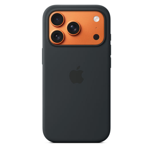 iPhone 17 Pro Silikon Case mit MagSafe – Schwarz