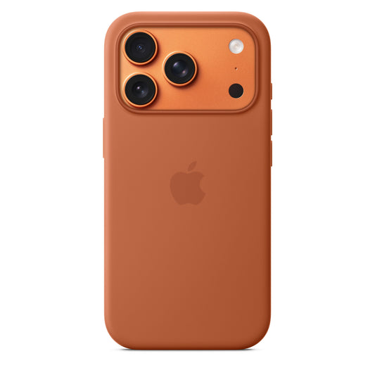 iPhone 17 Pro Silikon Case mit MagSafe – Terrakotta