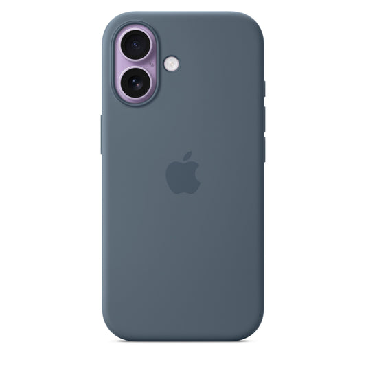 iPhone 17 Silikon Case mit MagSafe – Ankerblau